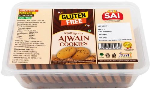 Crunchy Multigrain Ajwain Cookies, Shelf Life : 3months