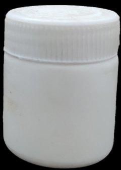 Ayurvedic Powder HDPE Jar, Color : White