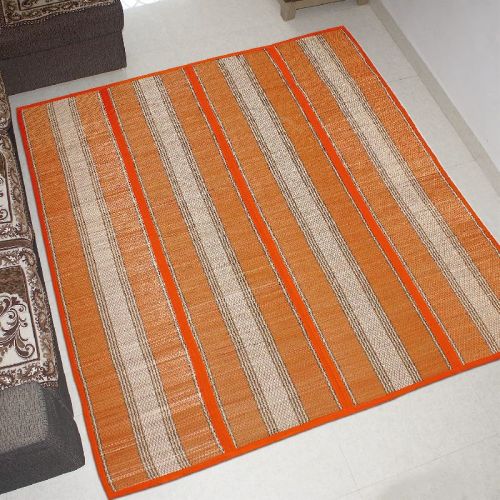 Natural Handmade Madurkathi 6x7 Feet Chatai Mats For Home