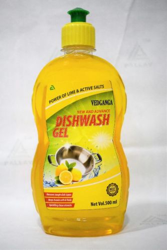 Vedganga Herbal Dishwash Gel, Packaging Type : Plastic Bottle