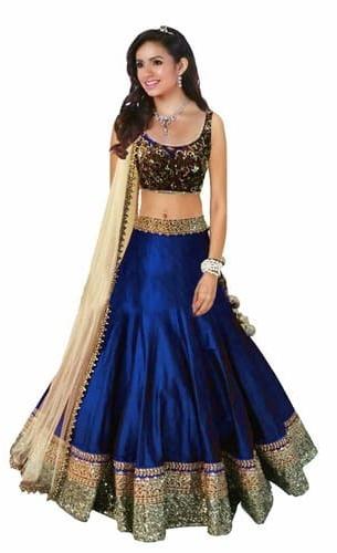 Chiffon Stylish Lehenga Choli, Feature : Breathable, Dry Cleaning, Easy Washable, Eco Friendly, Stitched