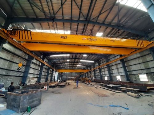 Inder Electric Double Beam EOT Crane, For Industrial, Feature : Heavy Weight Lifting