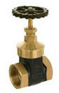 Bronze Screwed Gate Valve, For Water, Oil, Marine Applications, Color : Golden, Blue