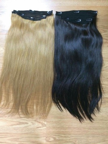 Clip In Virgin Hair Extension, For Parlour, Personal, Style : Wavy
