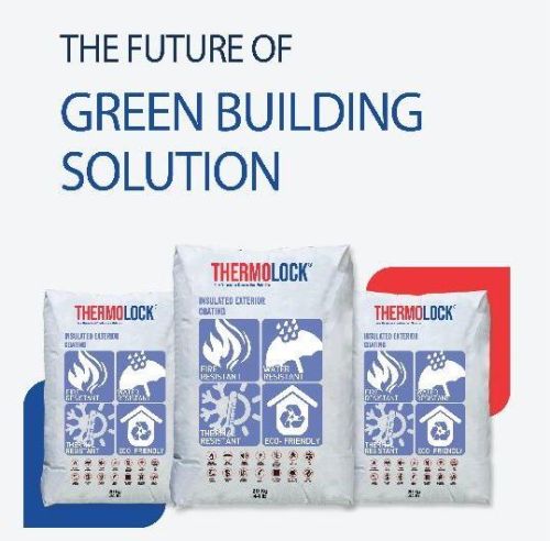 Dotted Thermolock Wall Plaster, Color : White