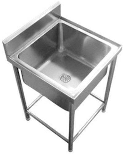 Stainless Steel Wash Basin, Size : 600x600x850 Mm