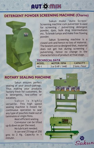 Semi-Automatic Screening Machinery