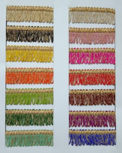 Polyester Trim, For Dress, Sarees, Suit, Feature : Fine Finished, Durable