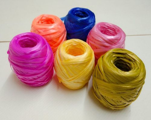 Plain Polypropylene PP Raffia Yarn, Packaging Type : Roll