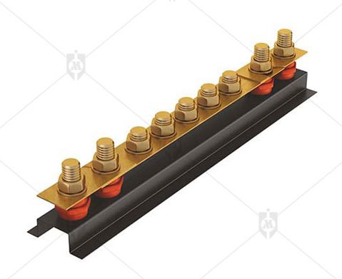 Brass Earth Bar With Double Disconnecting Link