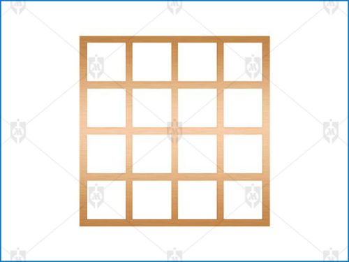 Metal Earth Lattices, Color : Golden, Rust Proof