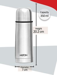 Milton Thermosteel Flip Lid Flask, Color : Silver