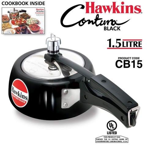 Aluminium Pressure Cooker, Color : Black