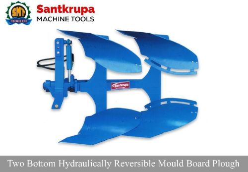 2 Bottom Hydraulic Reversible MB Plough, For Agriculture Use