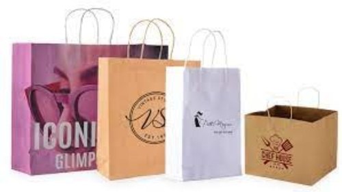 Printed Paper Shopping Bags, Technics : Handmade