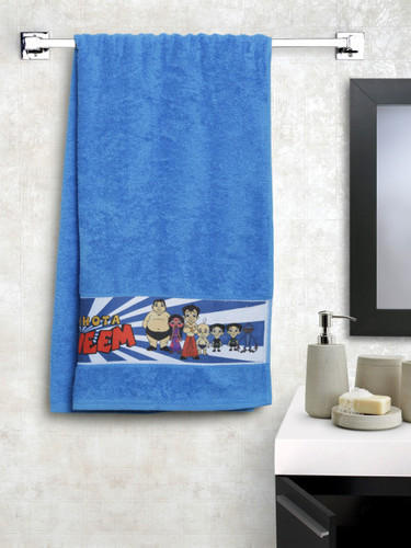 Embroidered Trident Bath Towel, Size : 60x120 Cm