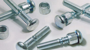 Metal Polished Ring Grooved Rivets, For Fittngs Use, Color : Grey