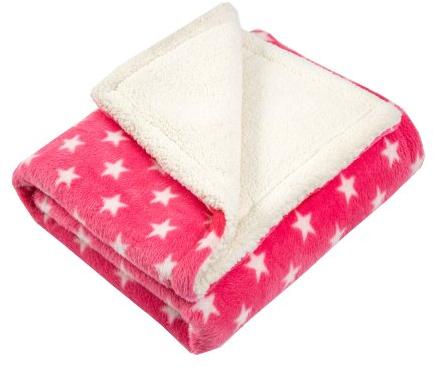 Star Sherpa Baby Soft Blanket, Technics : Machine Made