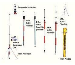 Polished Metal Prism Pole, Length : 5-10ft