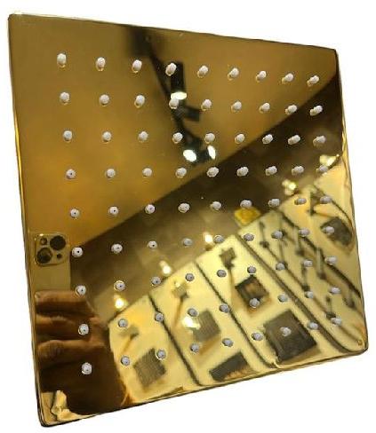 GOLD SS RAIN SHOWER SQUARE 6''X6''