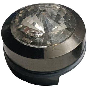 Round Stainless Steel Diamond Mirror Bracket, For Glass Fitting, Size : 1x6mm