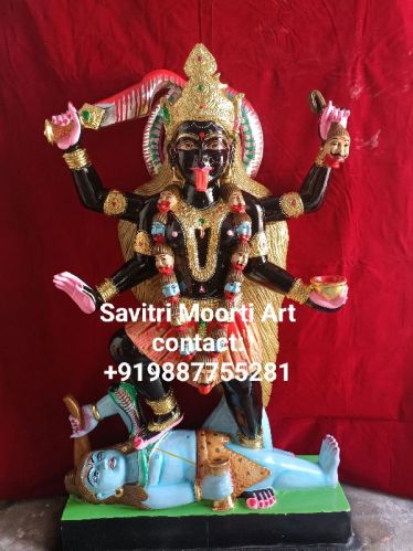 Marble Kali Mata Statues, For Worship, Temple, Home, Packaging Type : Carton Box