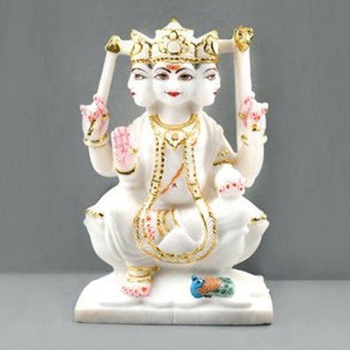 Marble Lord Kartikeya Statue, Pattern : Printed