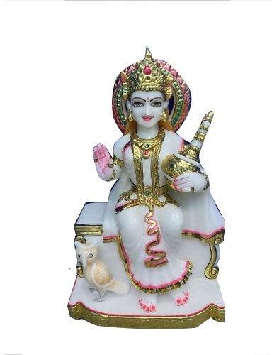 Marble Maa Laxmi Statue, For Worship, Pattern : Painted