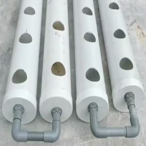 Round PVC Hydroponic Pipe, Color : White