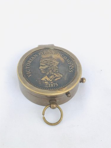 Brass Pocket Compass, Packaging Type : Box