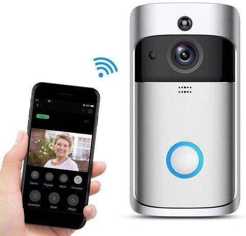 Wireless Video Doorbell, Color : White 