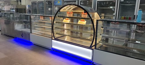 Round Glass Display Counter