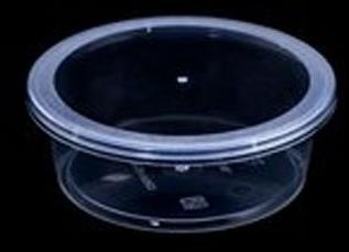 250 Ml Transparent Plastic Round Container