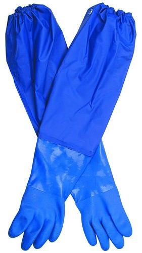 Plain PVC Cotton Knitted Gloves, Size : Large