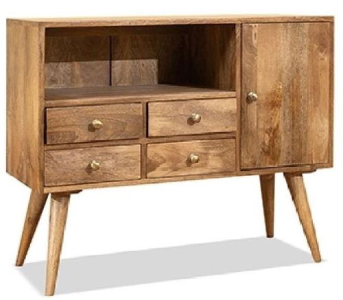 4 Drawer Wooden Console Table