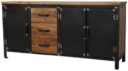 Wooden 3 Drawer 3 Door Sideboard