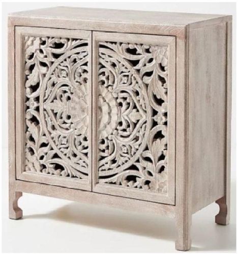 Wooden Carved Entryway Cabinet