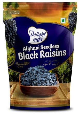 Delight Nuts Black Raisins, Packaging Size : 200gm