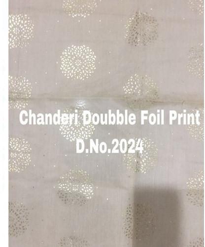 Foil Print Chanderi Fabric, Width : 44-45'