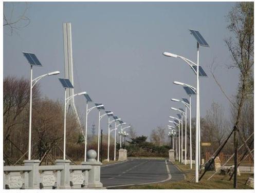 Geosun Chrome LED Solar Street Lights, Lighting Color : Cool White