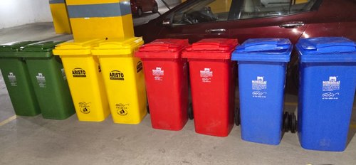 Rectangular Nilkamal Plastic Dustbin, Color : Green, Blue, Red, Yellow