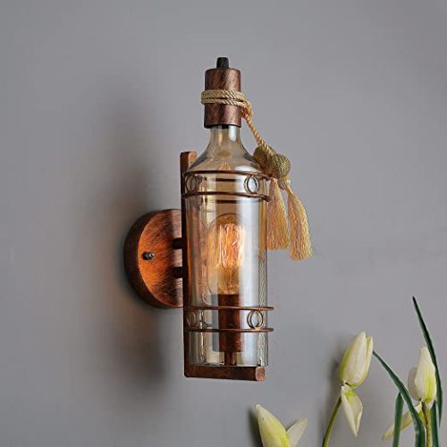 Azurite BOTTLE SHAPED WALL LIGHT, For Decoration, Specialities : Good Quality, Low Consumption