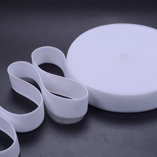 Woven Elastic Tape, Color : White