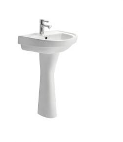 Ceramic Cera Pedestal Wash Basin, Color : White