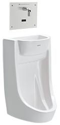 Rectangular Polished Ceramic Cera Wall Mounted Urinal, Color : White