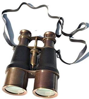 AGSB-03 Brass Binocular With Leather Hanging Strip