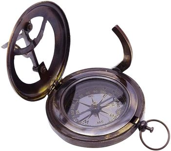 AGSC-10 Brass Push Button Sundial Compass, Specialities : Strong Construction, FIne Finished