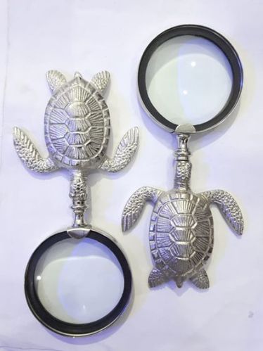 AGSMF-08 Tortoise Handle Magnifying Glass, For Magnifing Use, Packaging Type : Paper Box