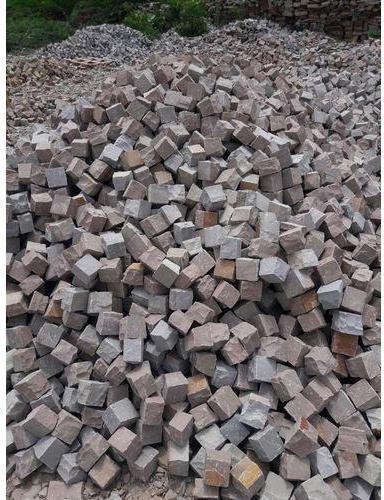 Non Polished 10X10 Inch Brown Stones, For Flooring