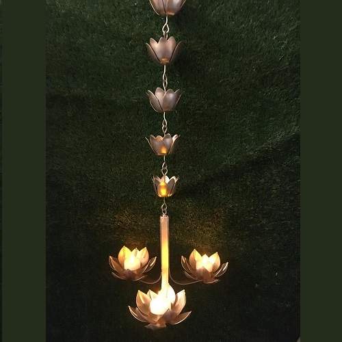 Hanging Lotus Style Candle Holder, Size : 34-35″ Inches